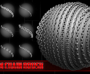 44 iMM Chain Brush - VOL.1 (IMM Curve Brush For Zbrush)