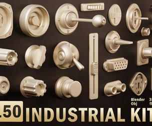 Industrial Kitbash-Vol.08-Control panel details