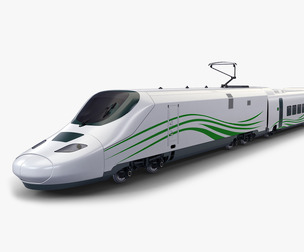 High Speed Passenger Train v 1 3D Model