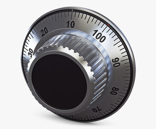 Rotation Mechanical Code Disk Lock v 1 3D Model