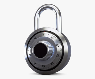 Dial Combination Padlock v 1 3D Model