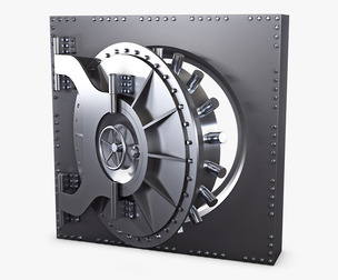 Bank Vault Door v 3 3D Model