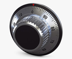 Rotation Mechanical Code Disk Lock v 2 3D Model