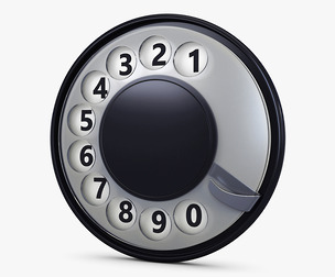 Rotary Phone Dial v 1 3D Model