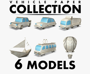 Vehicle Paper Collection volume 1 3D Models