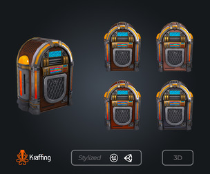 Jukebox V1 - Vintage Music – Game Ready