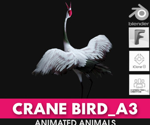 Crane Bird_A3