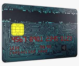Electronic Circuit Bank Card v 2 3D Model