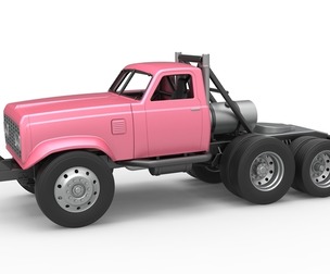 Vintage GATR Racing Semi truck Version 3 Scale 1:25