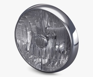 Classic Round Headlight v 1 3D Model