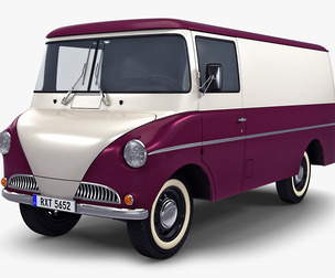Generic Retro Cargo Van M 2 3D Model