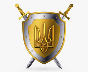 Coat of Arms of Ukraine M 1 3D Model