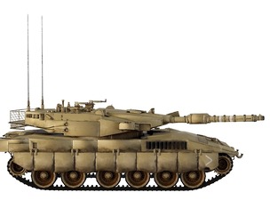 Merkava MK3 low-poly