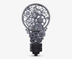 Light Bulb With Gears M 1 3D Model