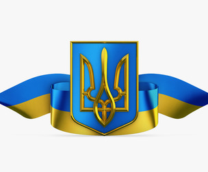 Ukraine State Emblem Flag M 1 3D Model