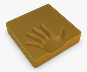 Palm Hand Print 3D Model