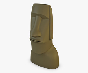 Moai Statues V 1 3D Model