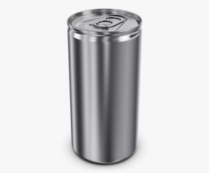 Aluminum Slim Can 180ml v 1 3D Model