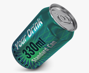 Aluminum Standard Can 330ml v 2 3D Model