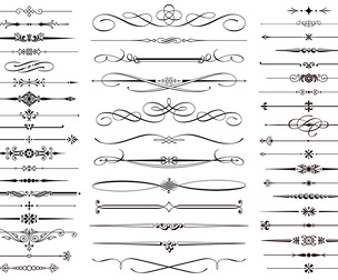 Divider Decoration Design Elements, Decorative Ornament, EPS File