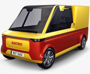Generic Compact City Cargo Van M 1 3D Model
