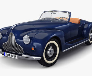 Generic Cabriolet Retro Car M 1 3D Model