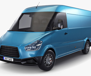 Generic Commercial Cargo Van M 1 3D Model
