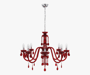 Chandelier Masiero Milord 8 VV Red 3D Model