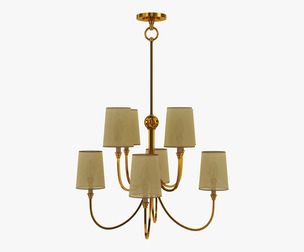 Chandelier Antique Nickel 3D Model
