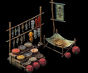 Game model - dry goods stall