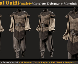 Medieval Outfit-Models+Materials
