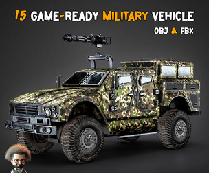 15 Game-Ready Military Vehicle + 4K Texture