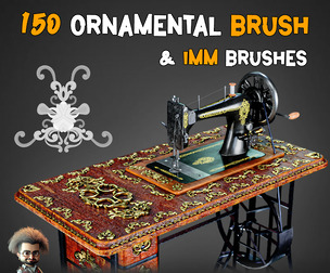 150 Premium Ornamental Brushes + IMM - Vol 35