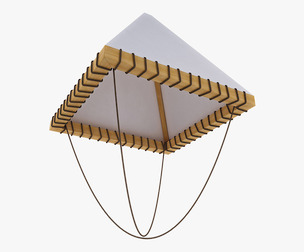 Parachute of Leonardo Da Vinci v 1 3D Model