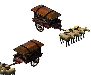 Game model - the ancient emperors of the carriage
