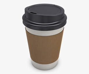 Paper Coffee Cup 12oz 360ml v 1 3D Model