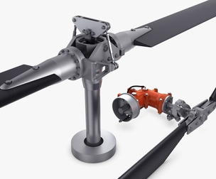 Helicopter Rotor System v 1 3D Model