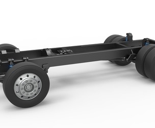 Chassis of Big Rig Racing Semi truck Scale 1:25