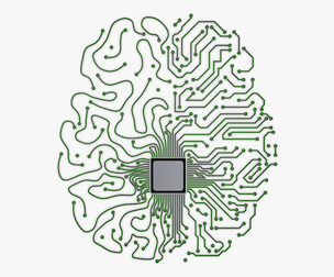 Artificial Intelligence Circuit Brain M 1 3D Model