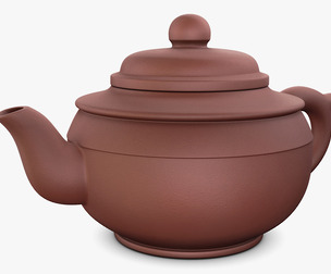 Clay Teapot 350ml M 1 3D Model