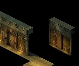 Game Model - Ancient tomb wall 011