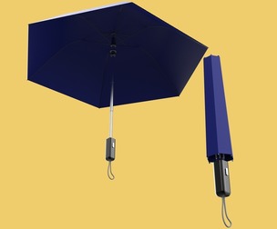 FOLDED OPEN CLOSED UMBRELLA AUTO FOLDABLE FOLDING COMPACT CLOSE