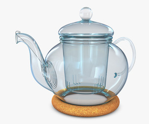 Glass Teapot 350ml M 1 3D Model