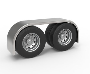 Semi truck Rear fenders Set 1 Scale 1:25