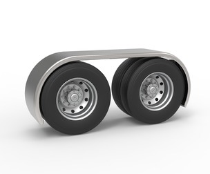 Semi truck Rear fenders Set 2 Scale 1:25