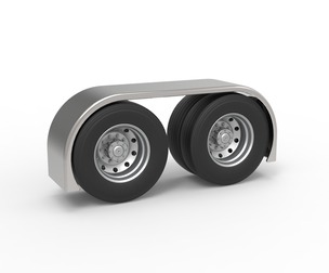 Semi truck Rear fenders Set 3 Scale 1:25