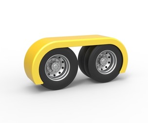 Semi truck Rear fenders Set 5 Scale 1:25
