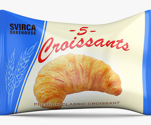 Croissant Packaging Svirca Simple M 1 3D Model