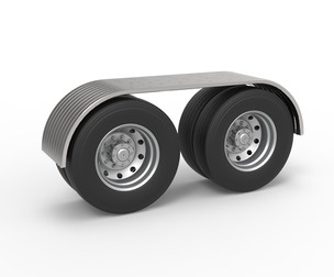 Semi truck Rear fenders Set 8 Scale 1:25