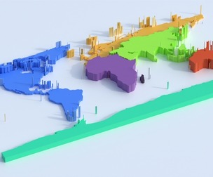 Continents Map Offset